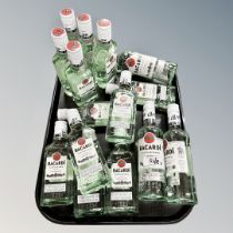 Fifteen x Bacardi White Rum : 3 x 350 ml bottles & 12 x 200 ml bottles.