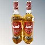 Two x Grant's Blended Scotch Whisky, each bottle 70 cl.