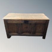 A George III oak coffer,