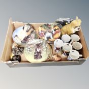 A box of collector's plates,