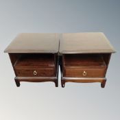 A pair of Stag Minstrel bedside stands