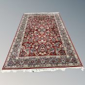 An Indian carpet of Persian design,