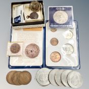 A Britains First Decimal coin set, cartwheel penny, crowns,