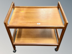 A 1970's teak serving trolley,