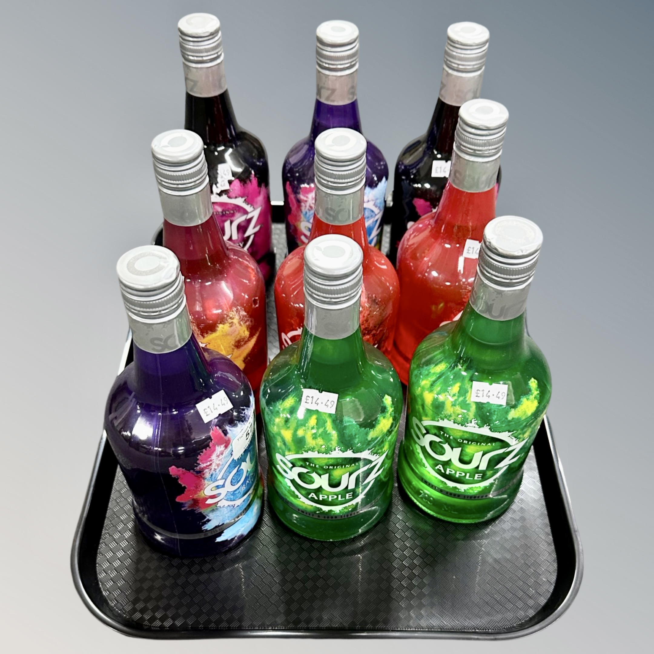 Nine x Sourz : Various Flavours - Apple, Rainbow Ice, Cherry, Passion Fruit & Raspberry,