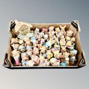 A box of Pendelfin rabbit figures