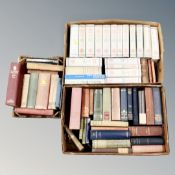 Three boxes of 20th century volumes : poetry, Roman Britain, literature,