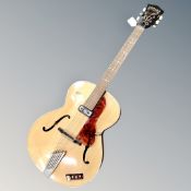A Hofner vintage hollow-bodied electric jazz guitar, Senator, Model : Thin,