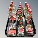 Sixteen x Vodka : 4 x 35 cl J.J. Whitley, 6 x 20 cl Chekov & 6 X 20 ml Glen's.
