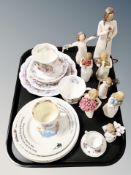 A tray of ceramics, Royal Doulton Brambley Hedge series china,