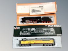 A German Hamo HO Scale die cast locomotive in box,