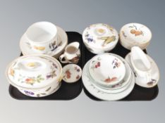A collection of Royal Worcester Evesham china table and oven ware