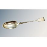 A Victorian silver basting spoon, Samuel Whitford, London 1865,