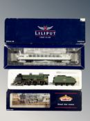 A boxed Bachmann locomotive 31-406 Lord Nelson 38050 and a further Liliput by Bachmann locomotive