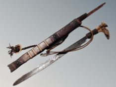 An Eastern sword in scabbard