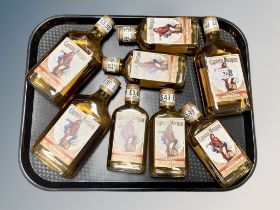 Eight x Captain Morgan Spiced Gold Rum : 3 x 35 cl bottles & 5 x 20 cl bottles.