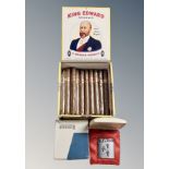 A King Edward Special Cigar box containing 30 cigars,