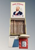 A King Edward Special Cigar box containing 30 cigars,