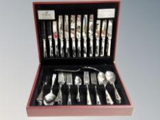 A canteen of Viners stainless steel cutlery