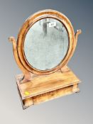 A 19th century mahogany dressing table mirror,