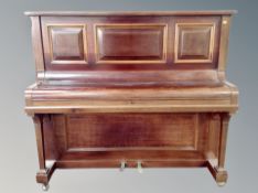 A Steinberg overstrung mahogany cased piano