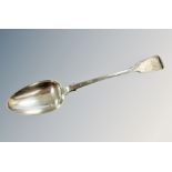 A George III silver basting spoon, maker WB London 1794, length 30.5cm.
