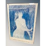 A Solomon R Guggenheim museum print after Edvard Munch,