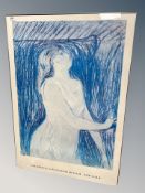 A Solomon R Guggenheim museum print after Edvard Munch,