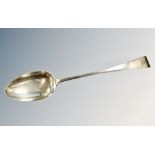 A Victorian silver basting spoon, George William Adams, London 1843,