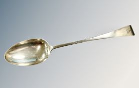 A Victorian silver basting spoon, George William Adams, London 1843,