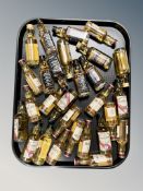 Twenty nine alcohol miniatures : Bell's Whisky, Jack Daniels Whiskey,