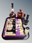 A Carry Home Ales five bottle set in box, Balvernie 12 years aged Scotch whisky miniature in carton,