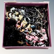 A box of some mourning jewellery,