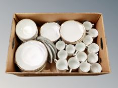 A box of German Thomas porcelain dinner ware