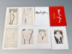 A portfolio of six drawings in facsimilie issued by Ludion press