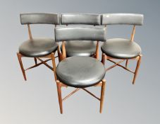 A set of four G-Plan teak dining chairs