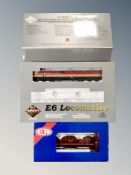A Prota 2000 series E6 locomotive in box (one missing) and a further Heljan John Milton die cast
