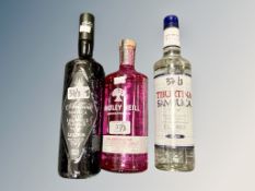 Three bottles : 1 x Whitley Neill Ping Grapefruit Gin,