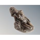 Two contemporary resin nude studies,