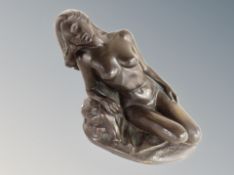 Two contemporary resin nude studies,