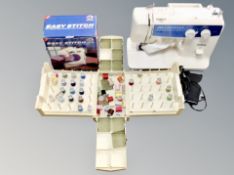 A Brother sewing machine and Easy Stitch sewing machine