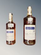 2 x Martell Cognac : 1 x 35 cl bottle & 1 x 70 cl bottle.