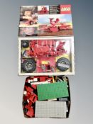 A tin of LEGO (various), together with a LEGO technical set model 851, boxed.