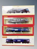 Two boxed Hornby locomotives R3924 Malcolm logistics class 90 no.