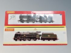 Two boxed Hornby die cast locomotives : R2538 BR 0-6-0 Class Q1 locomotive 33002 Weathered,