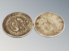 Two Chinese coins