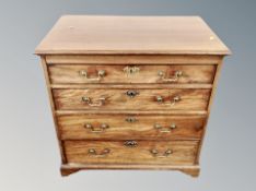 A late George III mahogany bachelor's chest of four drawers,