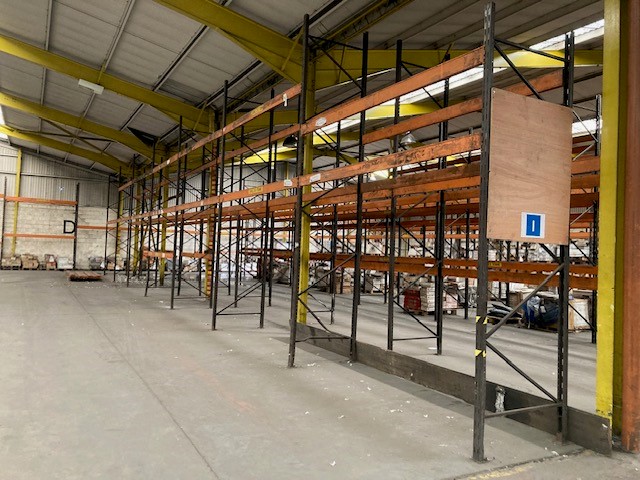 A large quantity of warehouse racking comprising of Dexion A3 grey and blue system approximately 20 - Image 3 of 10