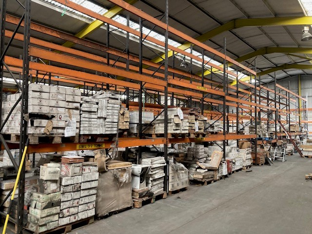 A large quantity of warehouse racking comprising of Dexion A3 grey and blue system approximately 20 - Image 7 of 10