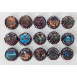 Fifteen limited edition Iron Maiden Trooper beer bottle caps